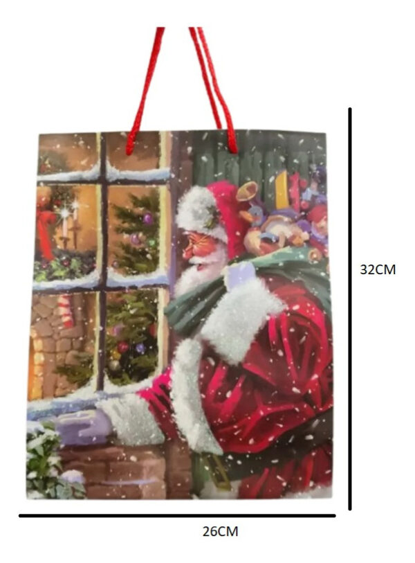 Bolsa Regalo Navidad Santa Claus Noel Navideña - Imagen 2