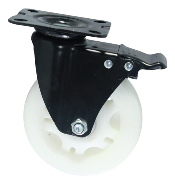 Rueda Giratoria Freno 6pLG Industrial Mueble Acero 330kg - Imagen 1