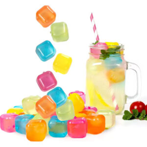 Cubo De Hielo De Plástico Reutilizable Bebidas Frío 20und