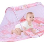 Mosquitero Portátil Ovalado Plegable Bebes Cuna Siesta