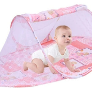 Mosquitero Portátil Ovalado Plegable Bebes Cuna Siesta