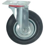 Rueda Continental Industrial Giratoria 8 PuLG C/ Base 150kg