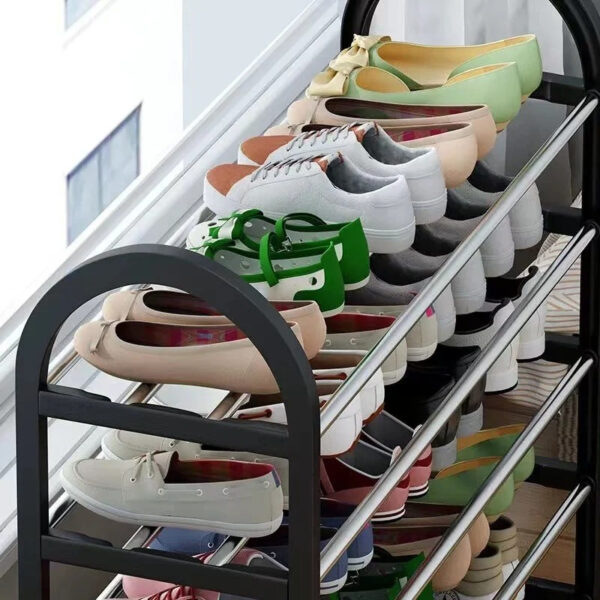 Zapatera Organizador 4 Niveles Metálica Armable 12 Pares - Imagen 6