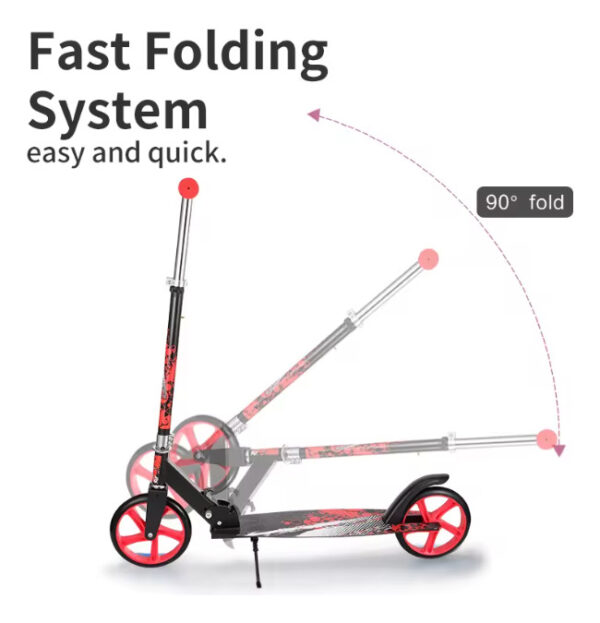 Monopatín Scooter Niño Adolescente Metálica 100kg Ajustable - Imagen 31