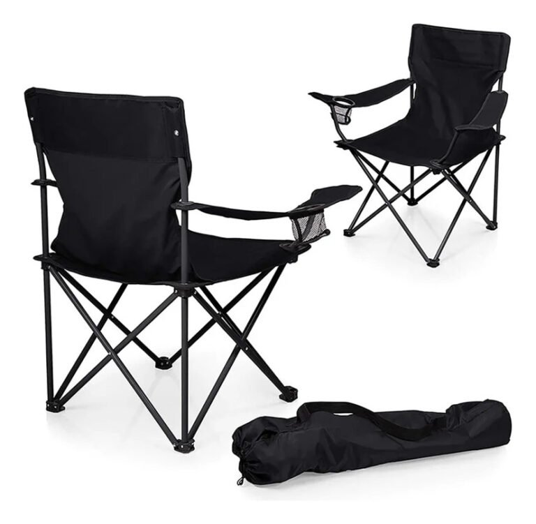 Silla Playera Grande Plegable Playa Camping Porta Vaso - Imagen 1