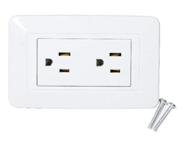 Apagador Interruptor Sencillo Moderno Blanco Botón Reflect. - Imagen 2