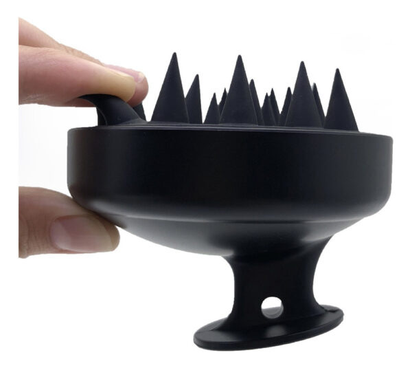 Cepillo Peine Masajeador De Silicona Para Cuero Cabelludo - Imagen 3