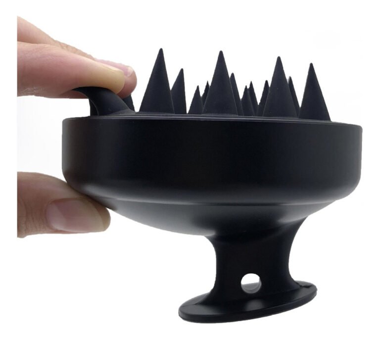 Cepillo Peine Masajeador De Silicona Para Cuero Cabelludo - Imagen 3