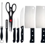 Kit Juego Cocina Removedores Cuchillos Tijera Amolador 8 Pzs