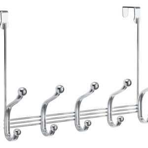 Perchero Metálico Para Colgar Acero Inoxidable 5 Ganchos