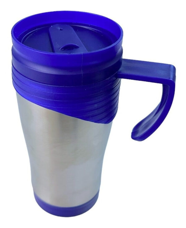 Termo Vaso Térmico Cooler 400ml Taza Con Tapa Oficina Hogar - Imagen 1