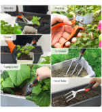 Kit Jardinería 10 Piezas Guantes Rodillera Herramienta Podar - Imagen 11