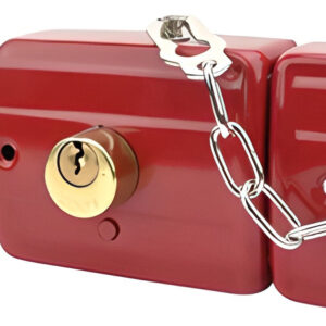 Cerradura Sobreponer Metálica 3 Llaves Cilindro Fijo Cadena