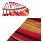 Hamaca Chinchorro 100% De Algodón Con Bolso 200 X 80 Cm - Imagen 2