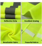 Chaleco Reflectivo Tipo Poliéster Seguridad Vial Con Cierre - Imagen 3