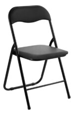 Silla Metálica Plegable Resistente Acolchada Portátil