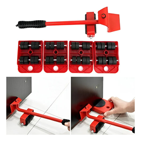 Elevador Soporte Ruedas Para Mover Muebles Transporte - Imagen 4