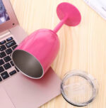 Copa De Acero Inoxidable Térmica Tapa Antiderrame Vino 12oz - Imagen 16