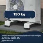 Base Piso Aire Lotus 150kg Gris Oscuro 50x10x8 Cm - Imagen 3