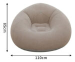 Silla Puf Sillón Mueble Individual Inflable Asiento Portátil - Imagen 2