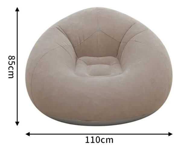 Silla Puf Sillón Mueble Individual Inflable Asiento Portátil - Imagen 2