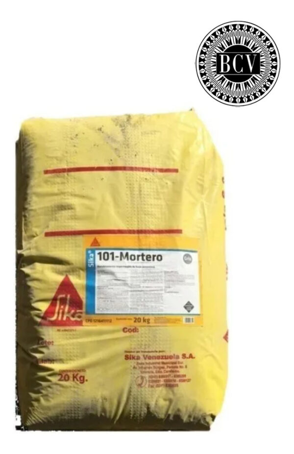 Sika 101 Mortero Gris Saco De 20kg Recubrimiento Impermeable - Imagen 1