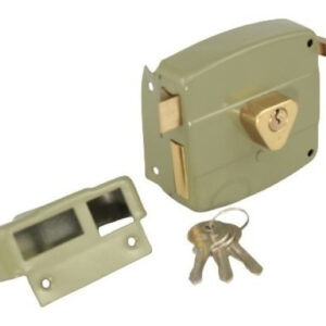 Cerradura Sobreponer Metálica 3 Llaves Cilindro Fijo Tipo A