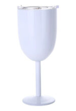 Copa De Acero Inoxidable Térmica Tapa Antiderrame Vino 12oz - Imagen 4