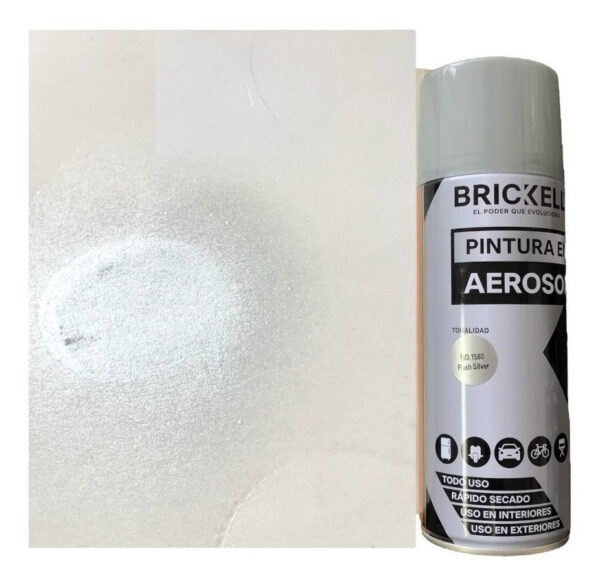 Pintura En Spray Aerosol 450ml Color Plateado Metálico - Imagen 2