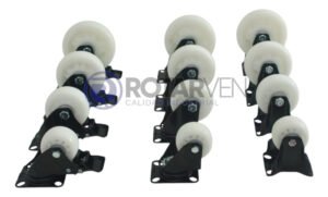 Rueda Fija 5pLG Industrial Mueble Base Acero 280kg - Imagen 3