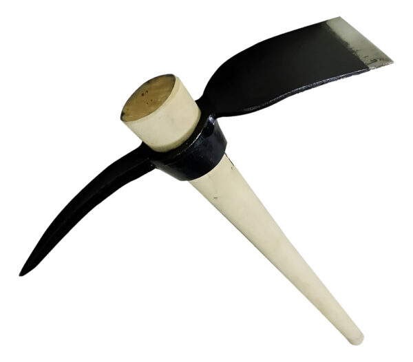 Piqueta Pico Y Pala 5 Libras Con Cabo De Madera De 91cm - Imagen 1