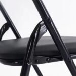 Silla Metálica Plegable Resistente Acolchada Portátil - Imagen 5
