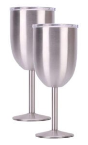 Copa De Acero Inoxidable Térmica Tapa Antiderrame Vino 12oz - Imagen 8