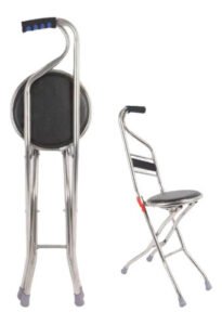 Bastón Plegable Tipo Silla Para Descanso Estable Resistente