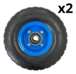 Rueda Maciza Con Rolinera Rin Acero De 10pLG Y 20mm De Eje - Imagen 2