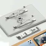 Base Laptop Metálica Plegable Soporte Mesa Ajustable Tablet - Imagen 3