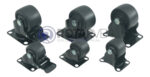 Rueda Giratoria Freno 3pLG Industrial Mueble Acero 250kg - Imagen 3