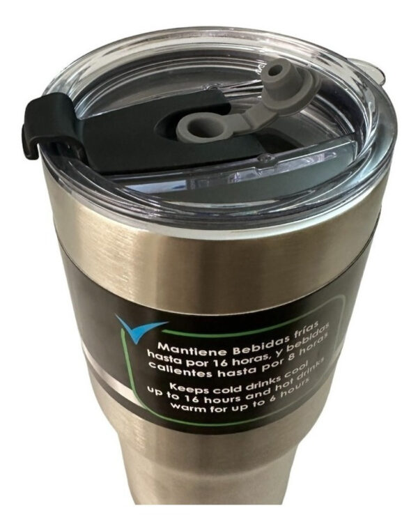 Termo Vaso Térmico Cooler 800ml Acero Inox Anti Derrame - Imagen 3
