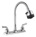 Grifo Llave Fregadero Lavaplato Cocina Acero Doble Mando