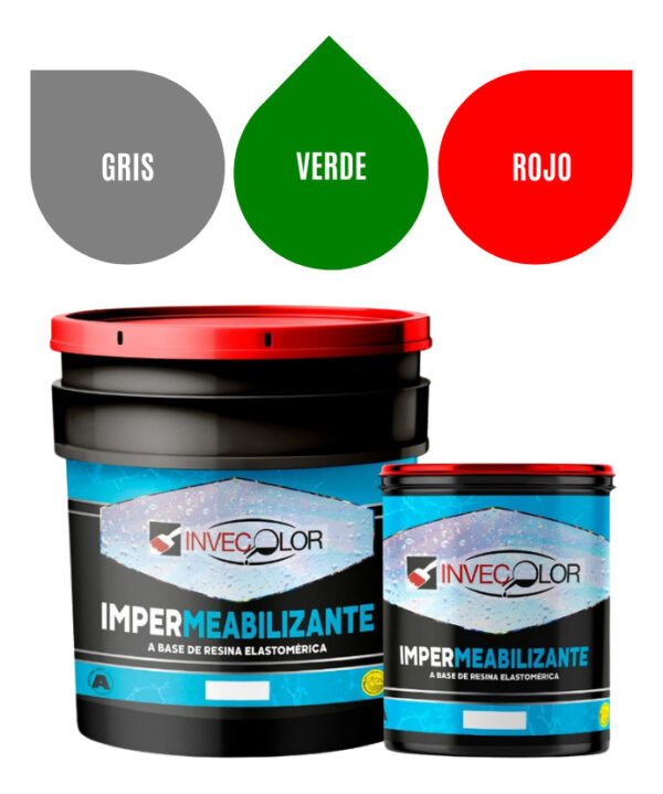 Impermeabilizante Gris Cuñete 4 Galones Resina Elastométrica - Imagen 2