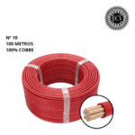 Cable N° 10 Thw Awg Pvc 100% Cobre 600v 75°c 100mts