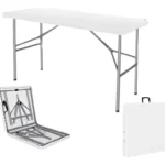Mesa Rectangular Plegable Portátil Resistente 120x74x61cm - Imagen 2