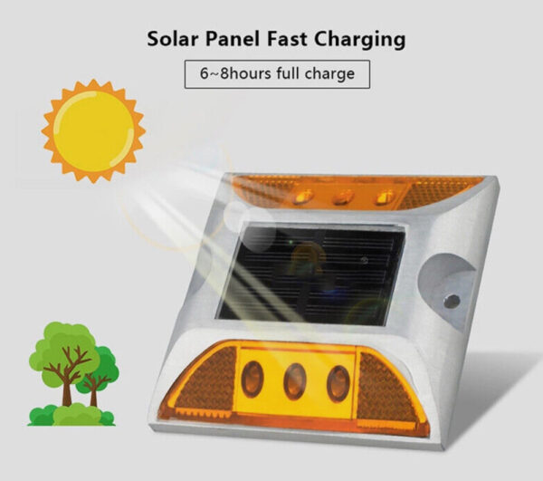 Ojos De Gato Tacha Víal Panel Solar Reflectivo Led - Imagen 5