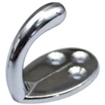 Gancho Para Ropa De Acero Para Pared Cromado X 2 Unidades - Imagen 2