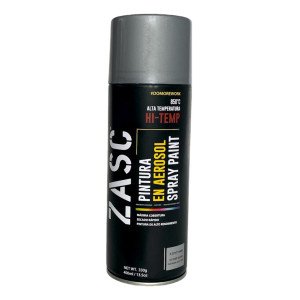Pintura En Spray Aerosol Plateado Alta Temperatura 400ml