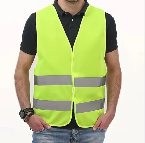 Chaleco Reflectivo Tipo Poliéster Seguridad Vial Con Cierre - Imagen 4