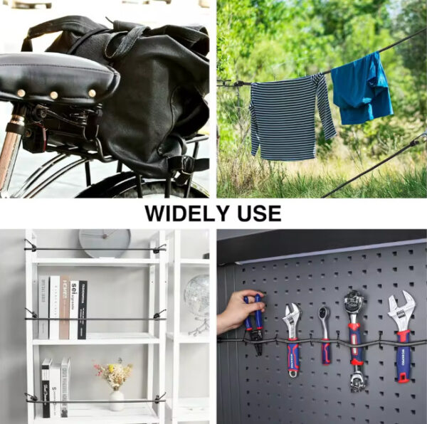 Liga Linga Elástica De Agarre Sujetador Para Moto De 1 Metro - Imagen 5