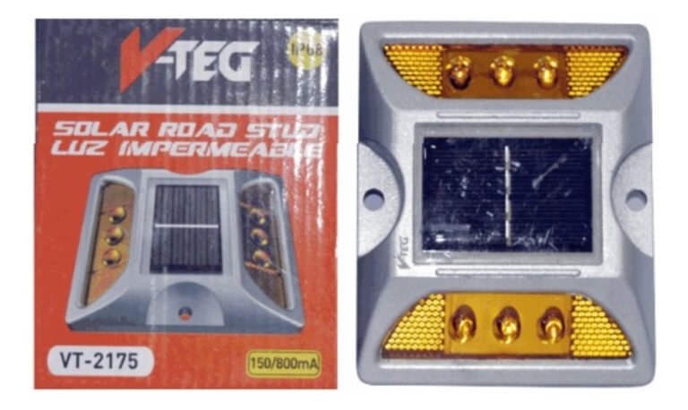 Ojos Gato Tacha Remate Reflectivo Led Vial Sin Panel Solar - Imagen 8