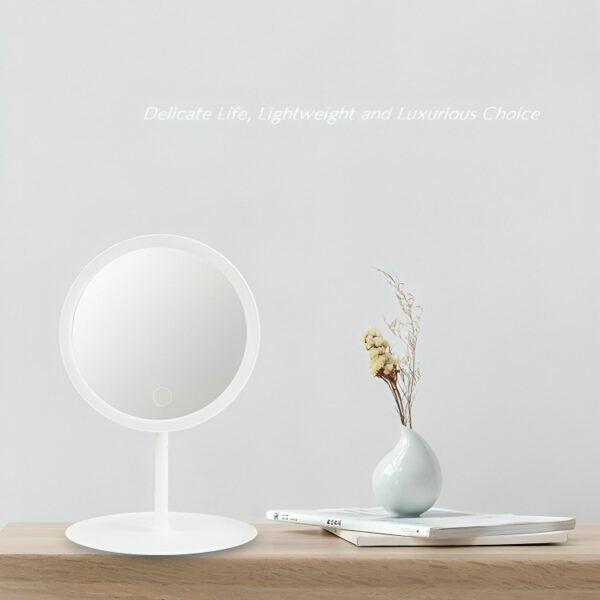 Espejo Luces Led Táctil Maquillaje Touch Portátil Con Base - Imagen 5