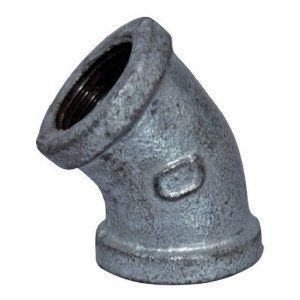 Conexión Codo Galvanizado De 1/2 X 45 Grados